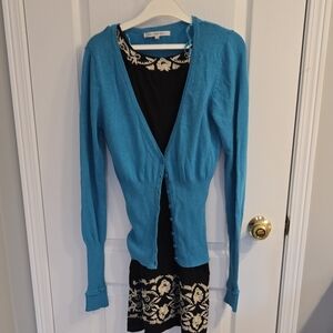 Urban Behavior Teal Button-Front Lightweight Cardigan